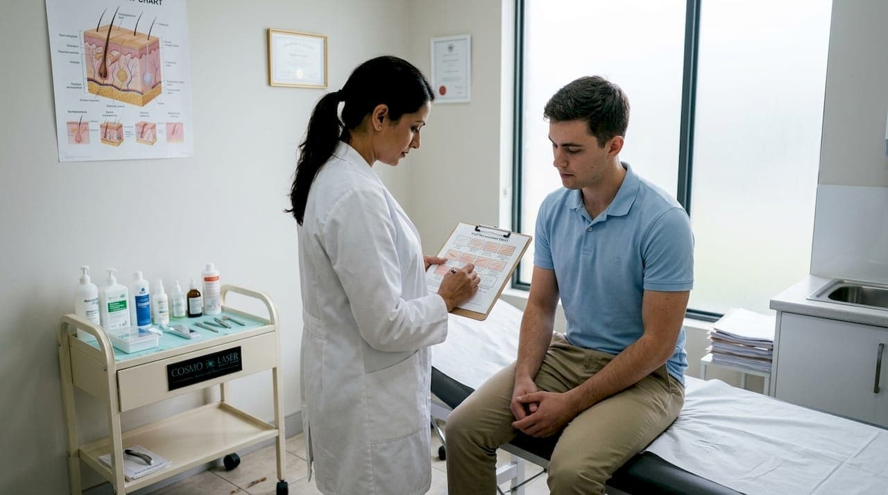 Step-by-step scar removal workflow for flawless skin